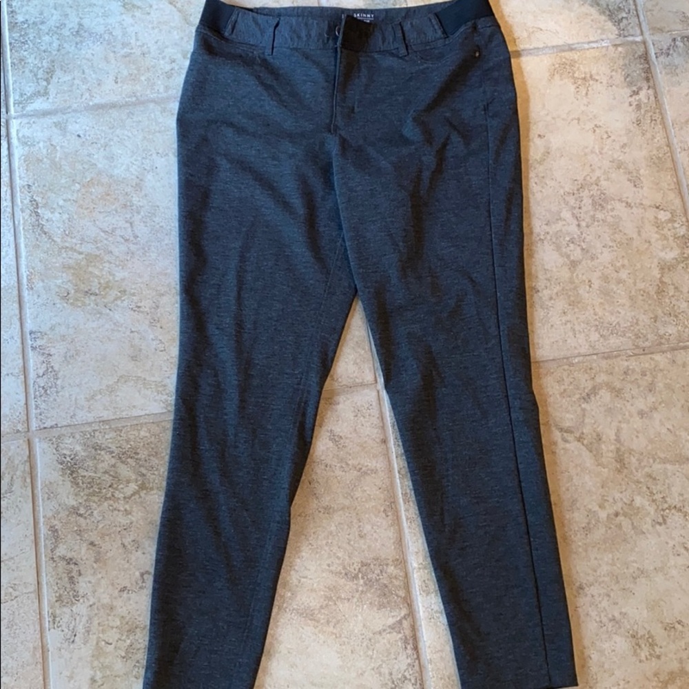 Gray stretch skinny pants